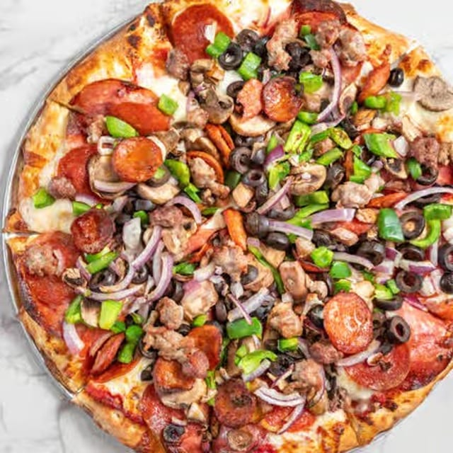 Combination pizza.