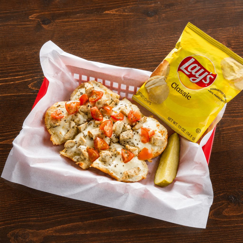 Garlic chicken sandwich.